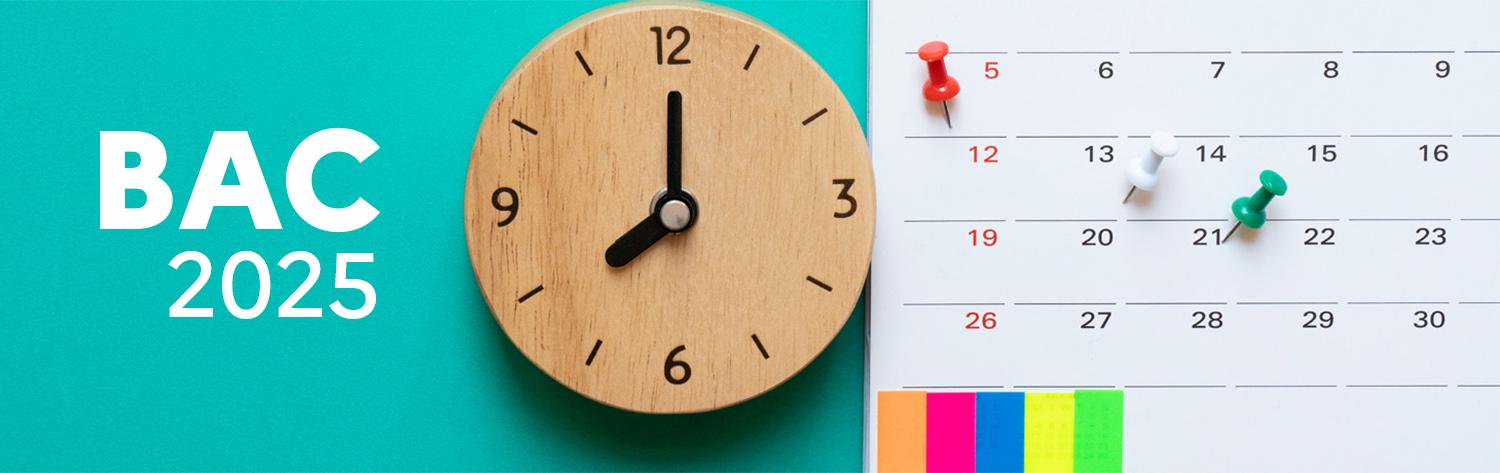 Calendrier Bac - Session 2025